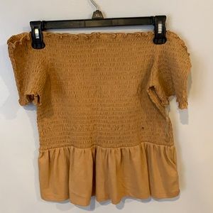 American Eagle tight top with ruffle at the bottom